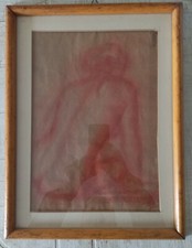 Dipinto quadro disegno a sanguigna- Guido tallone ( bergamo 1894- alpignano 1967