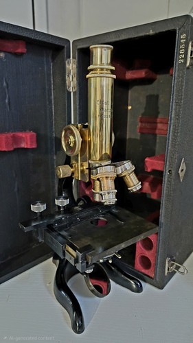 Splendido antico microscopio - splendido,