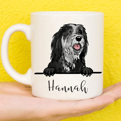 Tazza collie barbuto - tazza,