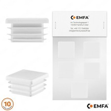 Tappi a lamelle Plastica Quadrati Alettati Puntali Gommino Tubolare mobilia  