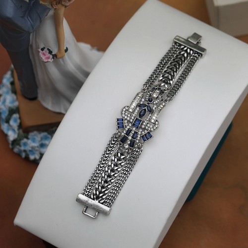Bracelet argenté art deco - argenté,