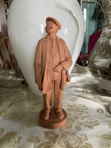 Vecchia statua terracotta - statua,