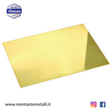 Lamiera Lastra Lamina in Ottone Spessore mm 0,5-1-1,5-2-3-4mm Diverse Dimensioni