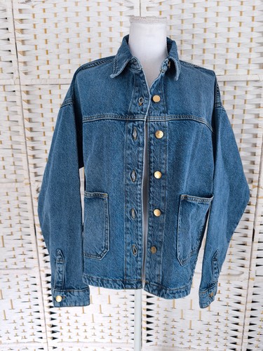 Giacca jeans blu zara - giacca,