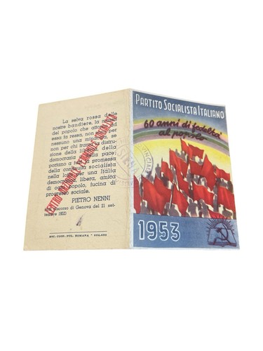Tessera partito socialista - tessera,