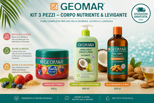 Geomar kit corpo scrub - geomar,