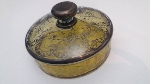 Porta caramelle vetro con - in,