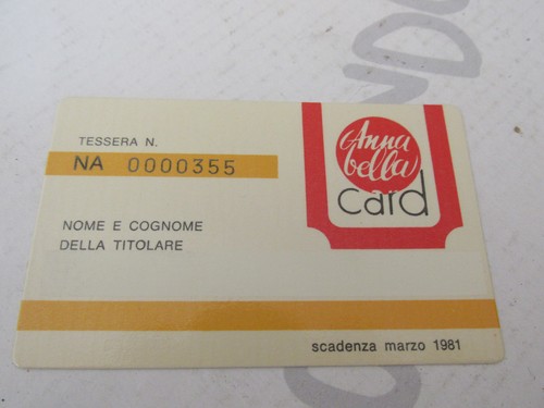 Annabella card tessera - annabella,
