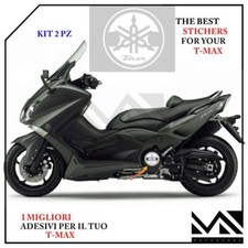 KIT 2 adesivi Carter Variatore TMAX T MAX 500 530 stickers decals BIANCO WHITE