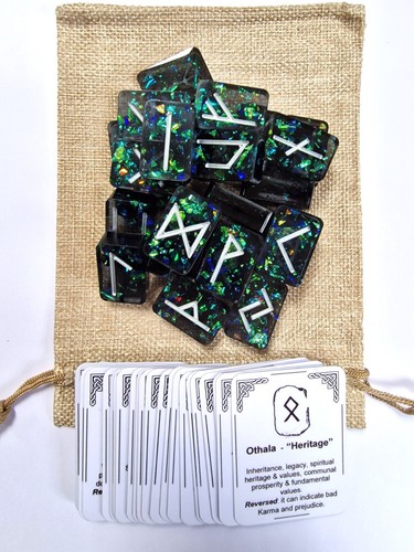 Futhark rune resina fatte - in,