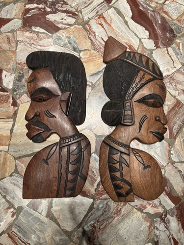 Coppia maschere africane - coppia, in