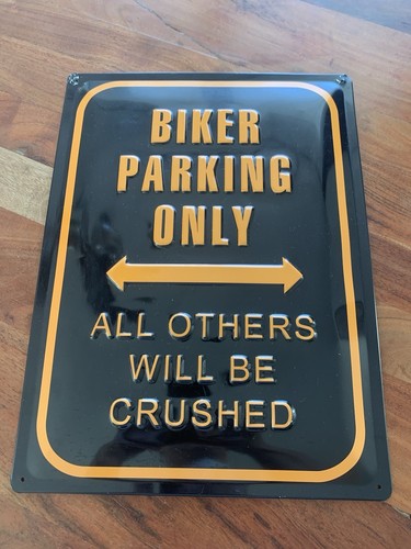 Blechschild 20x30 biker - blechschild,