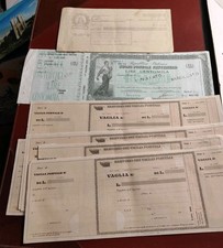 Lotto Vaglia-Buono Fruttifero Postale- Cambiale Non Usati