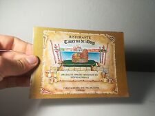 DEPLIANT RISTORANTE TAVERNA DEI DOGI  VENEZIA DA COLLEZIONE - (125)