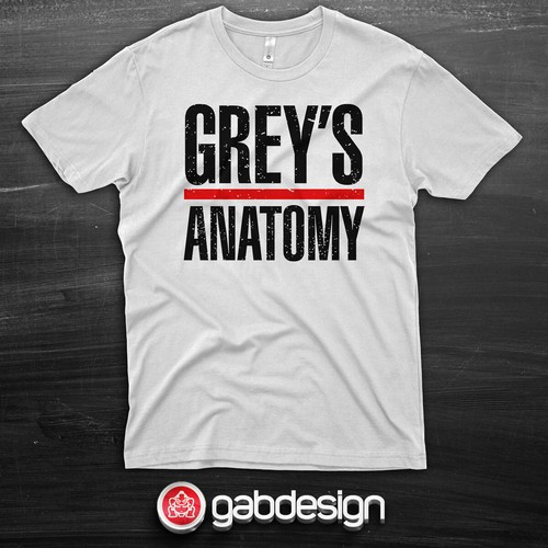Shirt grey anatomy - t-shirt, serie