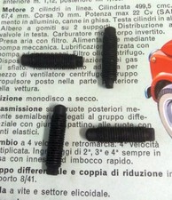 FIAT 500 F - L - R QUATTRO VITI REGISTRO PUNTERIE VALVOLE PASSO 7x1 (458)