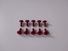 VITI IN ERGAL CARENA TESTA BOMBATA TCBEI M6X20 ROSSE 10 PEZZI