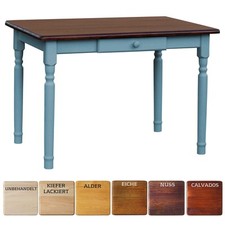 Tavolo da pranzo blu con