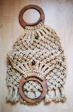 Borsa vintage rete macramè