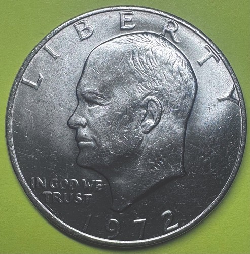 1972 ike dollar type clad - dollar, au