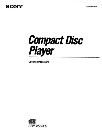 Sony cdp x555es - sony, cdp-x555es