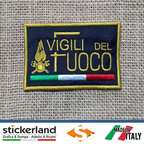 Toppa patch ricamate vigili - toppa,