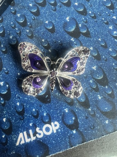 Spilla farfalla viola - , elegante
