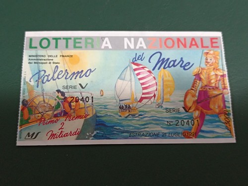 Biglietto lotteria nazionale - biglietto,
