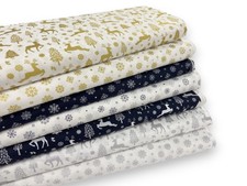 Tessuto Natalizio Metallizzato