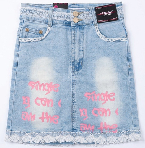 Gonna denim bambina - denim,