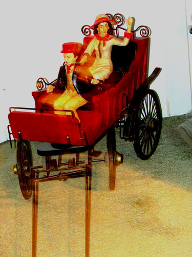 Carrozza con cavallo metallo - con,