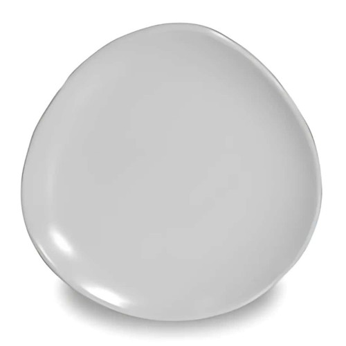 Piattino melamina tondo - tondo, bianco