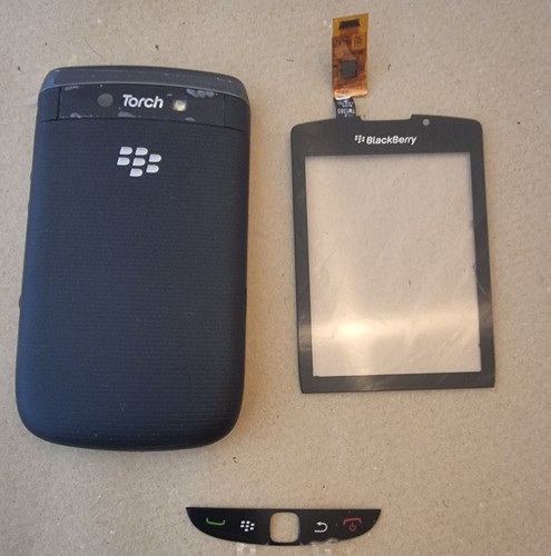 Blackberry torch 9800 back - blackberry,