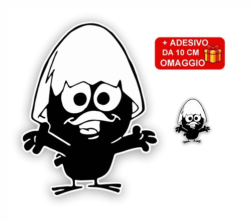 Adesivo calimero cartoon - adesivo,