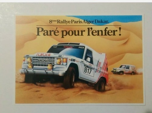 Carte postale toyota - carte, voiture