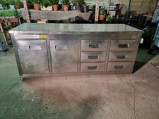 BANCONE BAR RISTORANTE RETROBANCO CON CASSETTIERA USATO