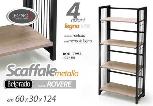 Scaffale libreria metallo - scaffale,
