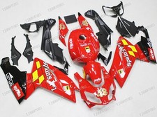 Per Aprilia RS125 2006-2011 Kit Carena Carrozzeria Stampo Iniezione ABS Rosso Pannelli