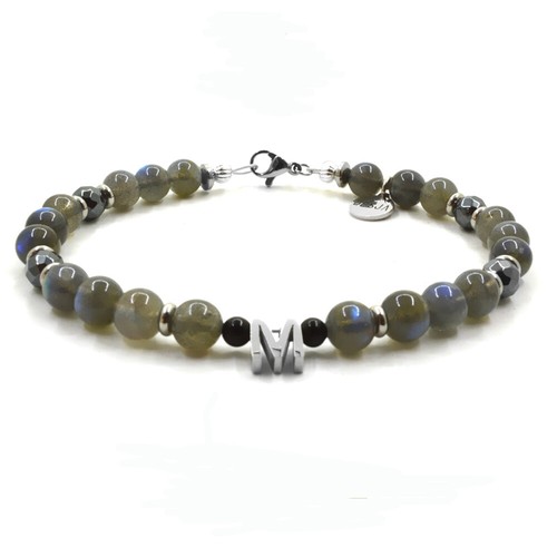 Bracciale labradorite ematite - labradorite,