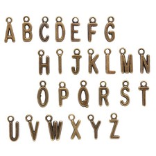 Pezzi lega lettere ottone - 26,