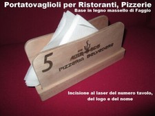 porta tovaglioli, legno