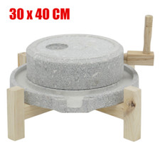 Macinapietra manuale 30 x 40 cm macina grani umido/secco fresato fatto a mano casa