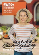 SWR *Die Fallers* cartolina autografata #3 di CHRISTINE BACHSCHMIDT