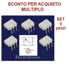 SET di N 5 Integrati Optoisolatore 4N35 PDIP 6-pin Optocoupler Fotoaccoppiatore
