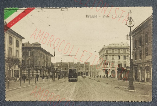 Cartolina brescia viale - -,