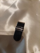 fermasoldi montblanc in metallo argento e nero