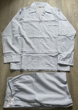 Pigiama uomo Derek Rose righe blu leggero classico S, M, L, prezzo di listino £ 225