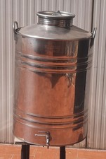 fusto per olio acciaio inox  Sansone 100 Litri con rubinetto