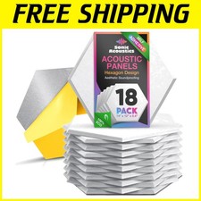 Pannelli da Parete Esagonali Confezione da 18 - Insonorizzazione Casa Ufficio