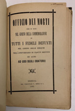 Officio dei Morti - Commemorazione dei defunti - Brescia, 1885